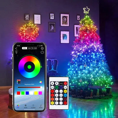 Luces Navideñas RGB – Súper Brillantes, Duraderas y con +15 Efectos