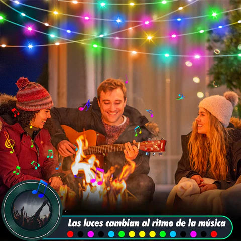 Luces Navideñas RGB – Súper Brillantes, Duraderas y con +15 Efectos